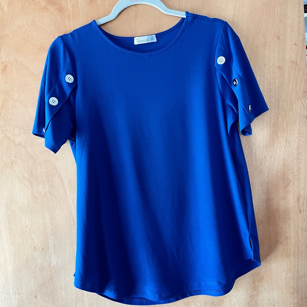 89th & Madison Cobalt Blue Top